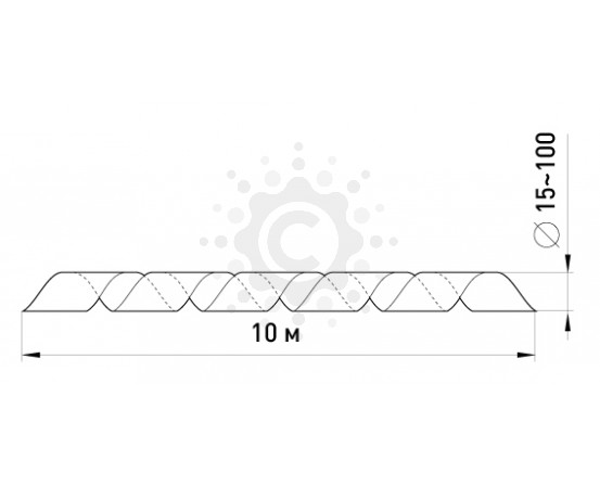 Спиральная обвязка E.NEXT  e.spiral.stand.19, 15-100 мм, 10м s2038006 фото 1