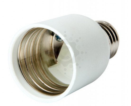 Переходник E.NEXT e.lamp adapter.Е27/Е40.pl с патрона Е27 на Е40, пластиковый s9100015