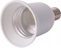 Переходник E.NEXT e.lamp adapter.Е14/Е27.white, с патрона Е14 на Е27, пластиковый s9100022