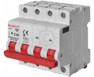 Модульний автоматичний вимикач E.NEXT e.mcb.stand.60.4.C10, 4р, 10А, C, 6кА