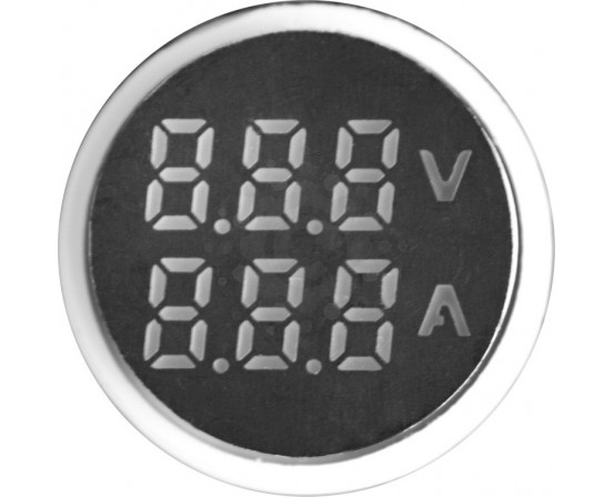 Арматура светосигнальная с индикатором напряжения и тока E.NEXT e.ad22.va Ø22мм, 50-500В, 0-100 А s009039 фото 2