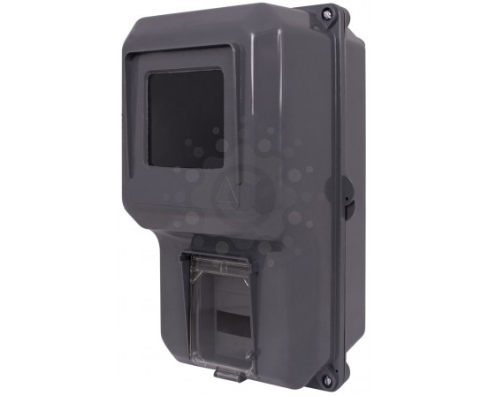 Щит пластиковий E.NEXT e.mbox.stand.plastic.n.f1 під однофазний лічильник, навісний c комплектом метизів s0110001