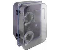Щит пластиковый E.NEXT e.mbox.stand.plastic.n.f3.прозр. под трёхфазный счетчик, навесной, с комплектом метизов
