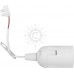 Патрон пластиковый подвесной E.NEXT e.lamp socket pendant.E27.pl.white, Е27, с кабелем 15 см и клеммной колодкой, белый s9100057 фото 1