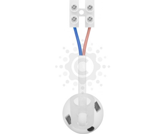 Патрон пластиковый подвесной E.NEXT e.lamp socket pendant.E27.pl.white, Е27, с кабелем 15 см и клеммной колодкой, белый s9100057 фото 3