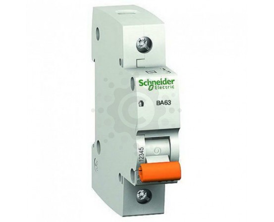 Модульный автоматический выключатель Schneider Electric серия Домовой ВА63 C 1P 20A (Распродажа) 11204