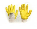 Перчатки СИЛА з нітриловим покриттям р10 (жовті без хедера) 481209