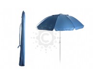 Зонт пляжный с наклоном 2,2м и клапаном усиленный с винтом (28/32) голубой СИЛА