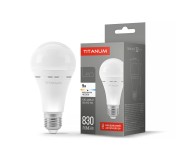LED лампа акумуляторна TITANUM A68 9W E27 4000K 220V